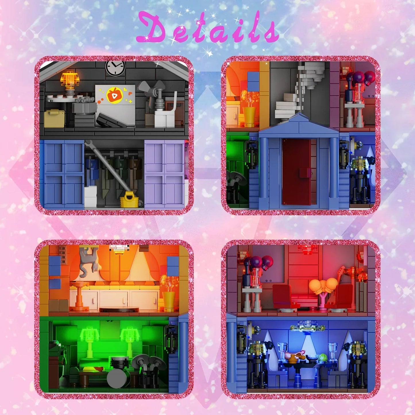 Large House Building Block Set 1426PCS Palace