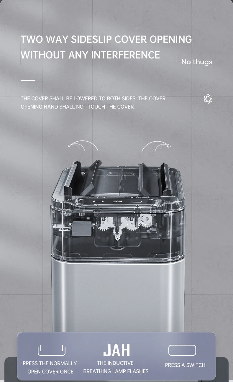 Silver 15L Automatic Touchless Rubbish Bin for Kitchen