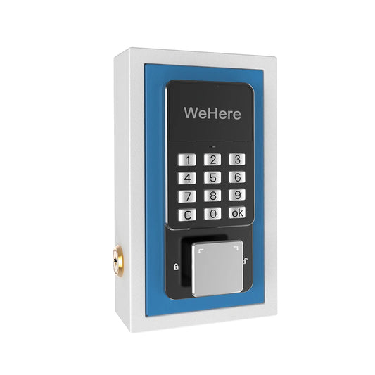 Digital Password Key Lock Box Blue