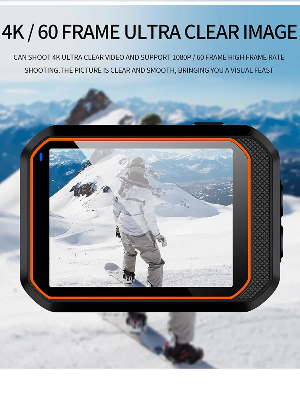 4K Action Camera with Remote and Sport Accessories