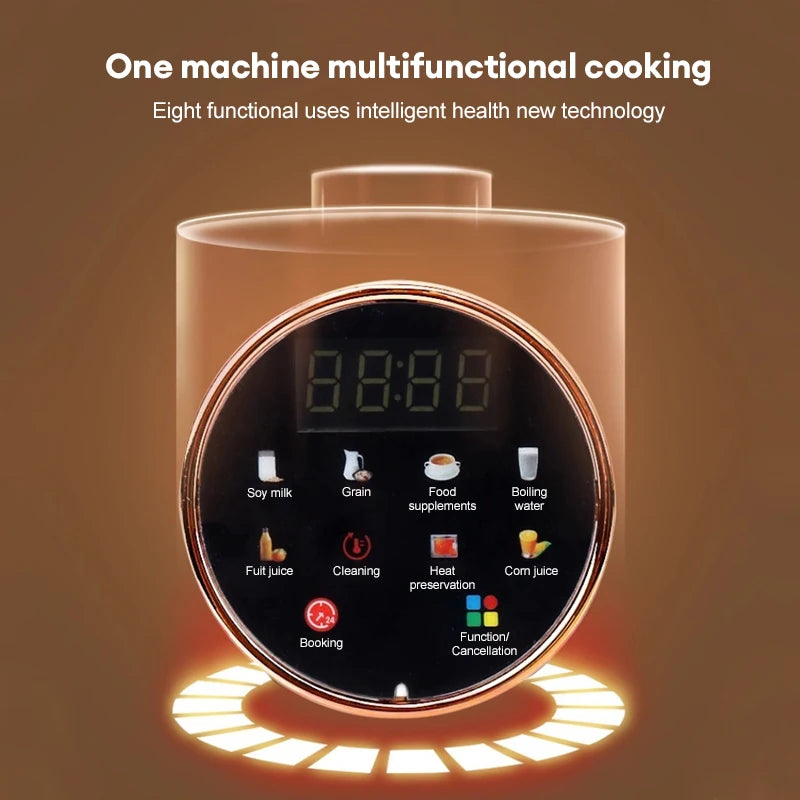 Smart Soy Milk and Juice Maker with Heating Function
