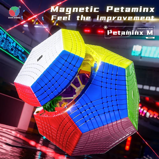 9x9x9 Megaminx Dodecahedron Puzzle Magnetic & Stickerless