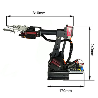 6DOF PS2 Controlled Robotic Arm with Gripper