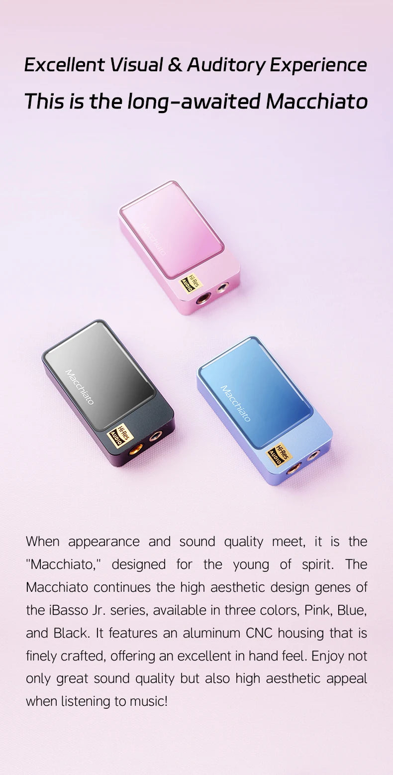 Portable USB DAC Headphone Amplifier Hi-Res Audio