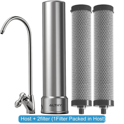5-in-1 Stainless Steel Under Sink Drinking Water Filter with Faucet