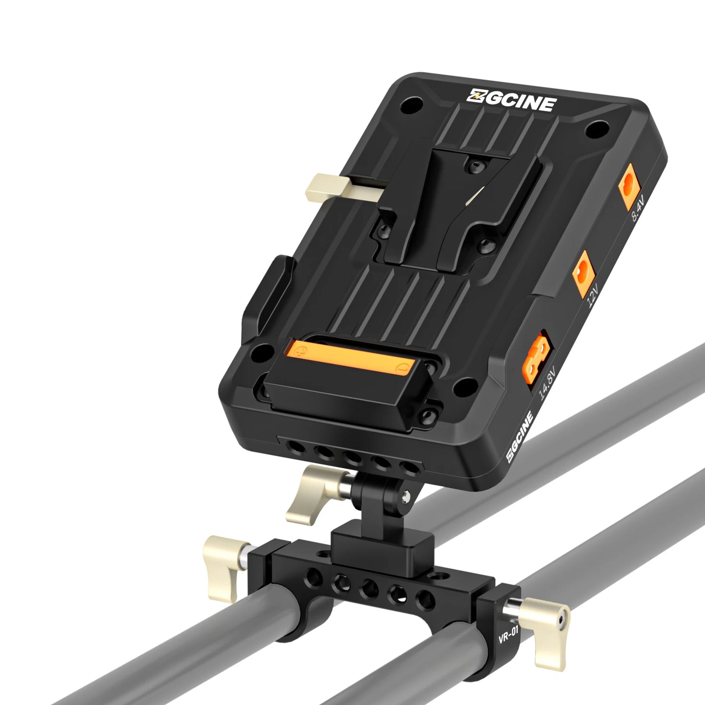 V-Lock Battery Plate PD 14.8V 15mm Rod Clamp