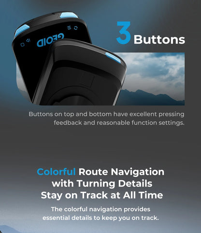 GPS Bike Computer Set with Navigation Color Screen and WiFi