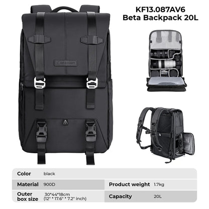 Outdoor Camera Backpack with Tripod Storage for Sony Canon Nikon