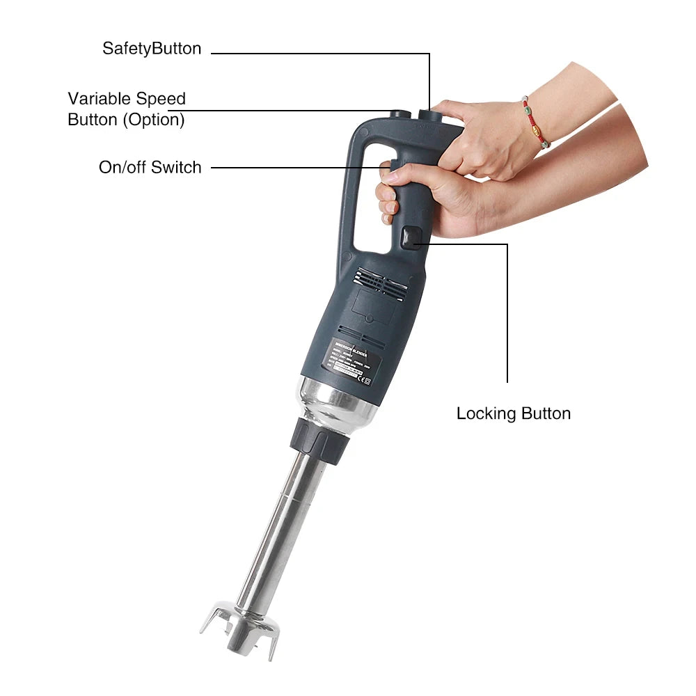Commercial 400mm Handheld Blender with Variable Speed Control