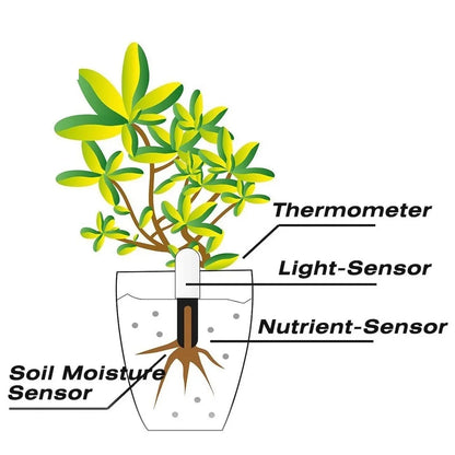 Smart Garden Soil Sensor for Moisture & Nutrients White (6 pcs)