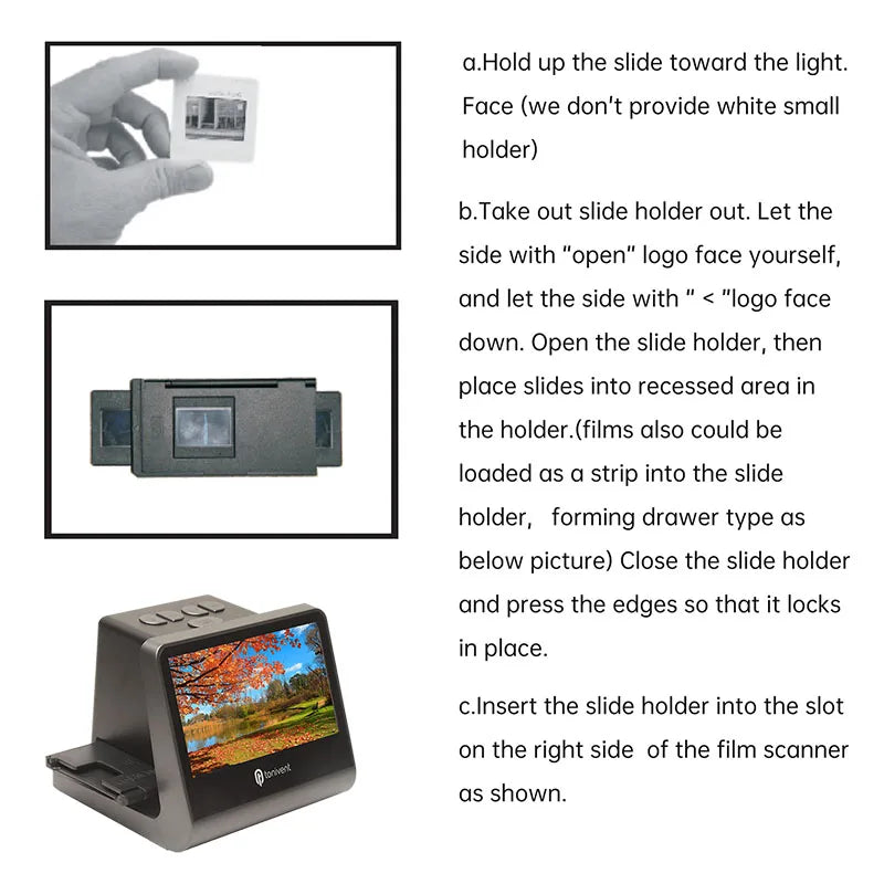 24MP Film & Slide Scanner with 5 Inch LCD Screen