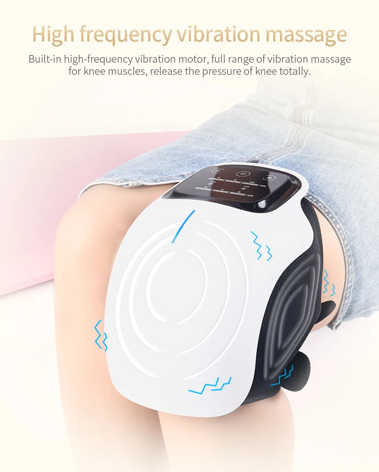 Smart Cordless Knee Massager with Vibration Therapy