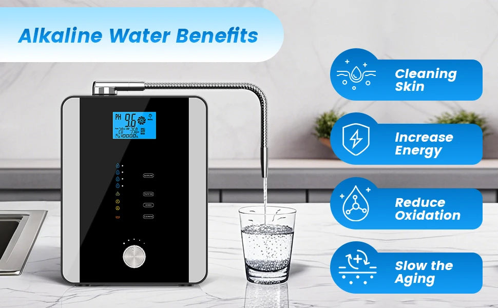 Alkaline Water Ionizer Machine with 11 Platinum Plates