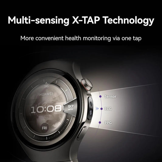 Portable Beige Fitness Watch Heart Rate and Activity Tracker