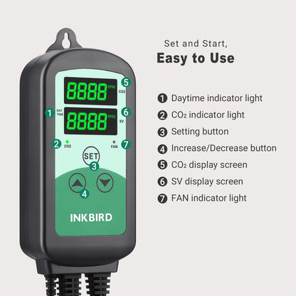 Smart CO2 Controller with Dual Outlets and Day Night Mode