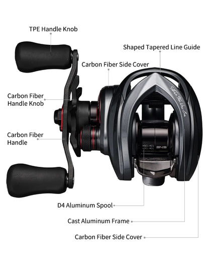 139g Baitcasting Reel Right Hand 7.6:1 Ratio 4kg Drag