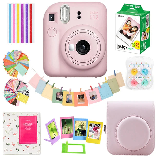 Instant Film Camera with 20 Sheets and Accessories Set
