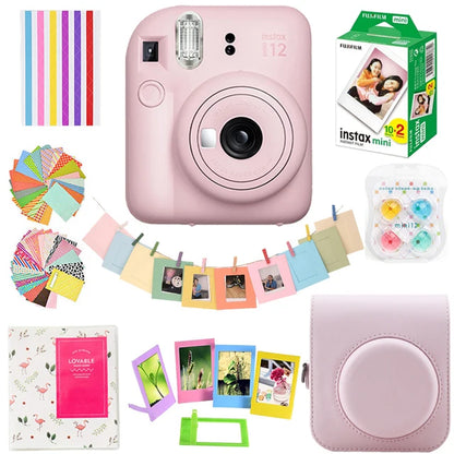 Instant Film Camera with 20 Sheets and Accessories Set