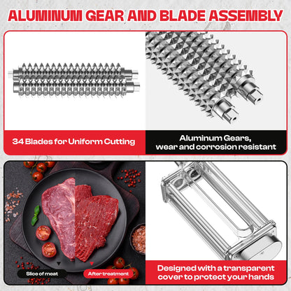 Manual Meat Tenderizer Machine Stainless Steel Gear