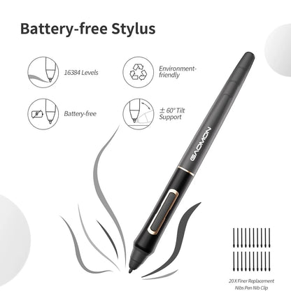 Bluetooth Graphics Tablet 16K Pressure Levels Android Compatible