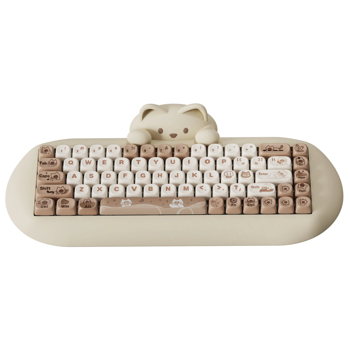 Compact Ergonomic Mechanical Keyboard 65% Wireless RGB