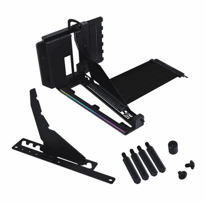 4-Slot Vertical GPU Mounting Kit with PCIe 5.0 Cable