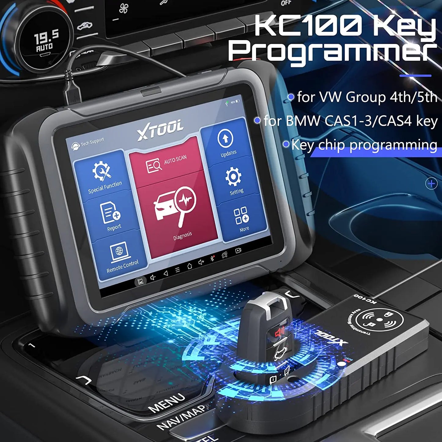Automotive Key Programmer for VW BMW and MQB Vehicles