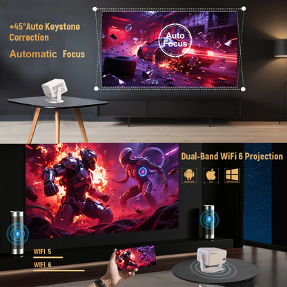 Home Theatre Smart Projector 1080p Netflix Ready