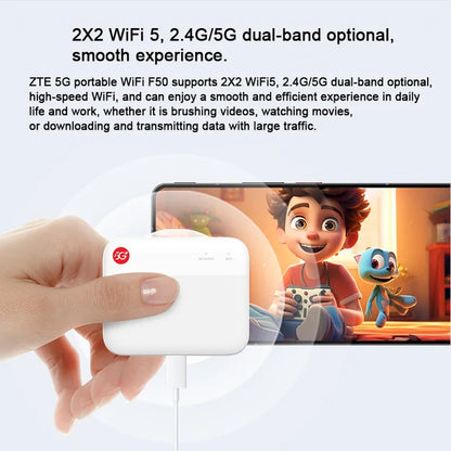 Portable 5G WiFi Router with Dual Band and USB C