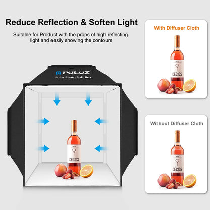 Portable 40cm Photography Light Box with 4 Backdrops