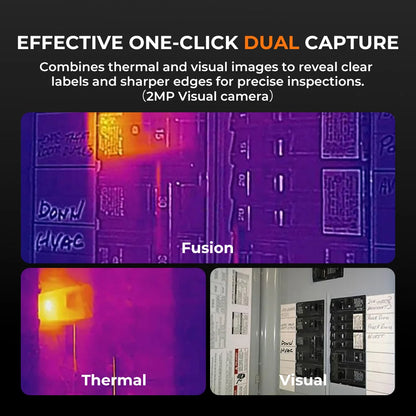 256x192 Thermal Imaging Camera with 2MP Visual