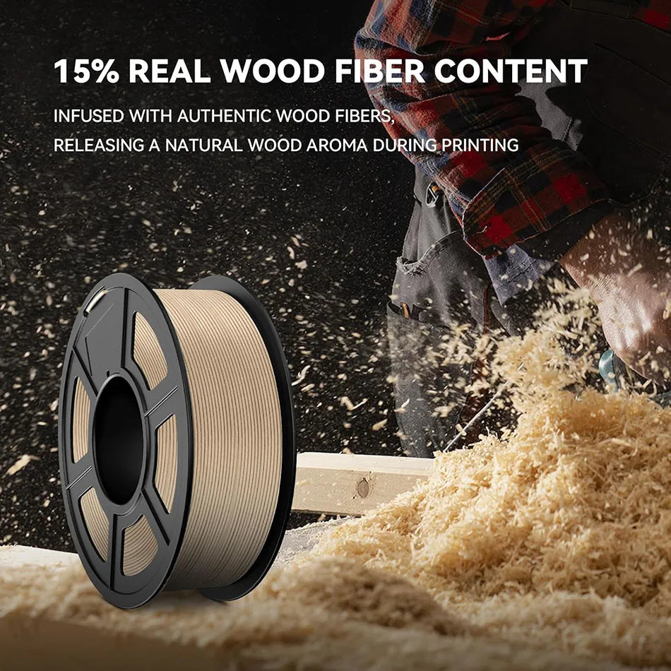 Wood Texture PLA 3D Printer Filament Mix Pack