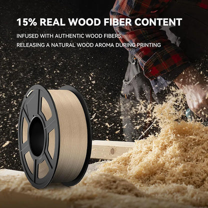 Wood Texture PLA 3D Printer Filament Mix Pack