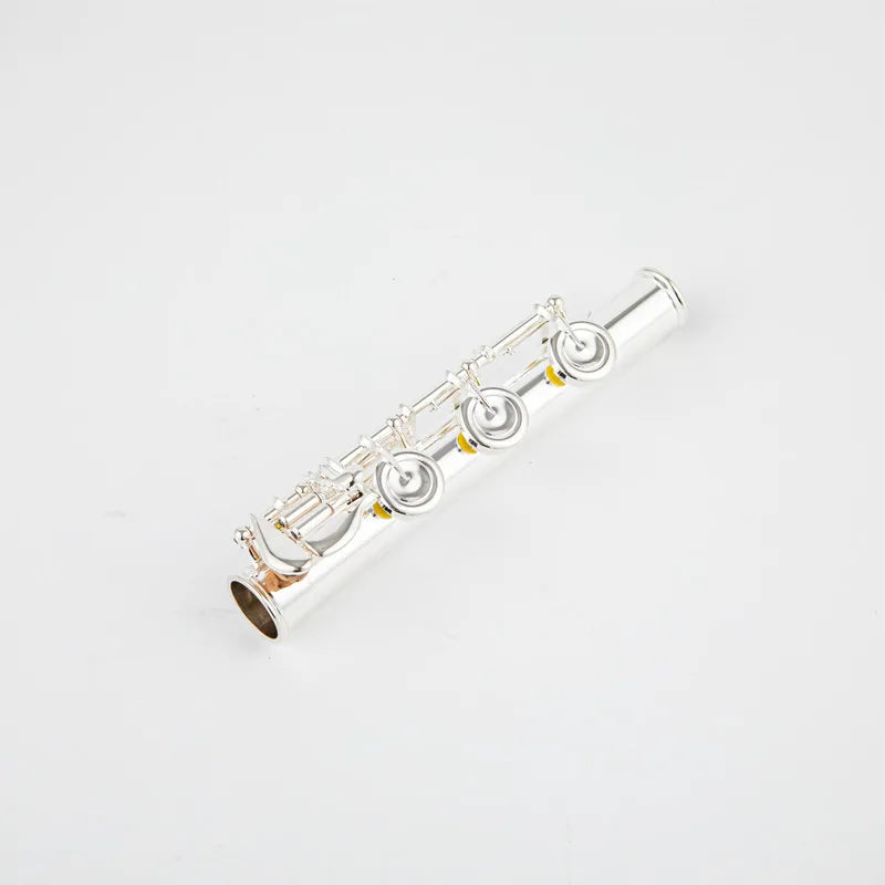 Professional 17-Hole C Key Silver Flute with Case