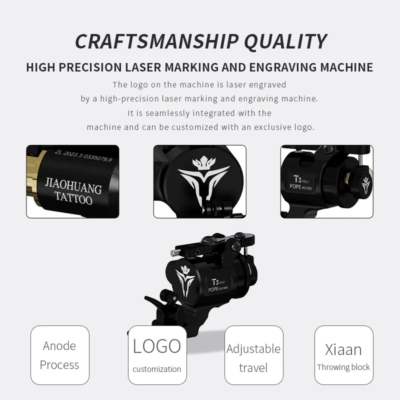 Portable Grey Rotary Tattoo Machine 2225 Stroke