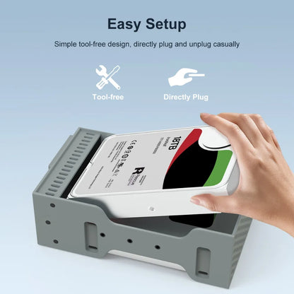 High-Speed 10Gbps Dual Bay External HDD RAID Box
