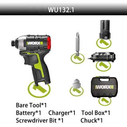 Cordless 12V Impact Screwdriver 140Nm Brushless Motor