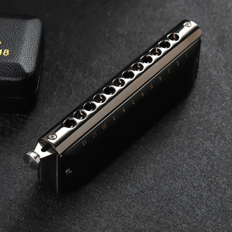 12-Hole Chromatic Harmonica Professional Mouth Organ
