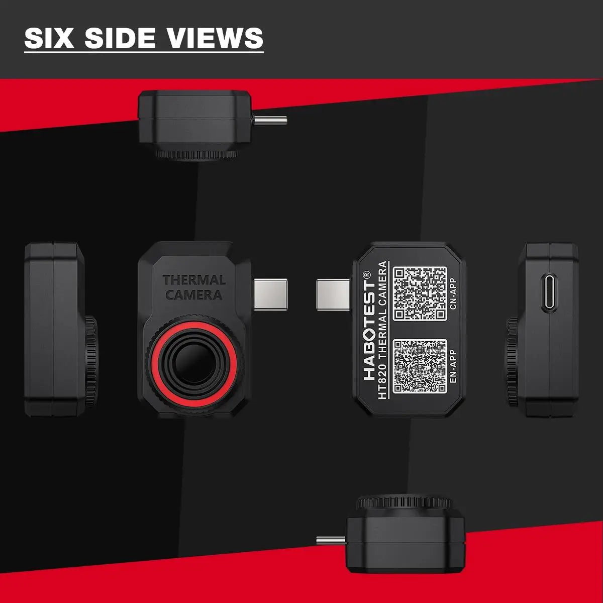 Android Thermal Camera Infrared Imager High Low Temperature Tracking