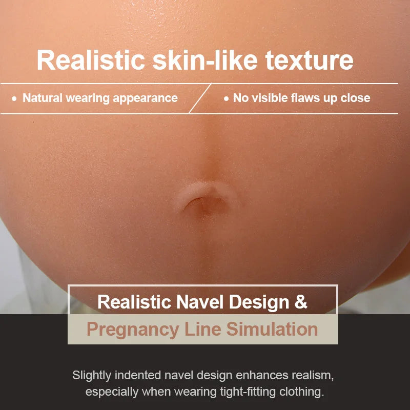 M Size Silicone False Pregnancy Belly for Photo Use