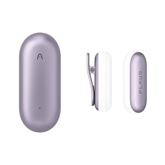 Purple Smart AI Voice Recorder with Wearable Notetaker