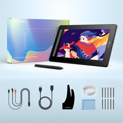 13 Inch Graphic Drawing Monitor with Pressure Stylus