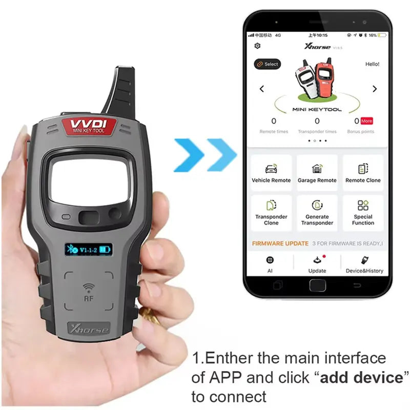 Car Key Programmer Tool with 15 Chips
