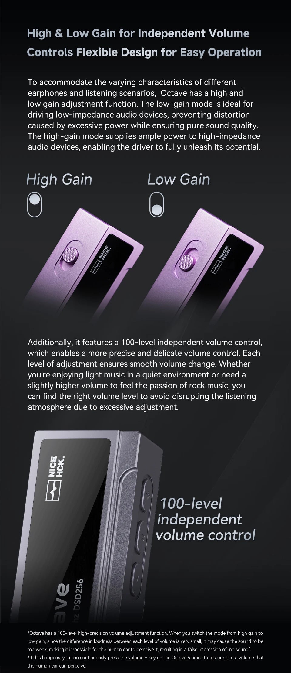 High-Res Type-C Portable Headphone Amplifier Purple