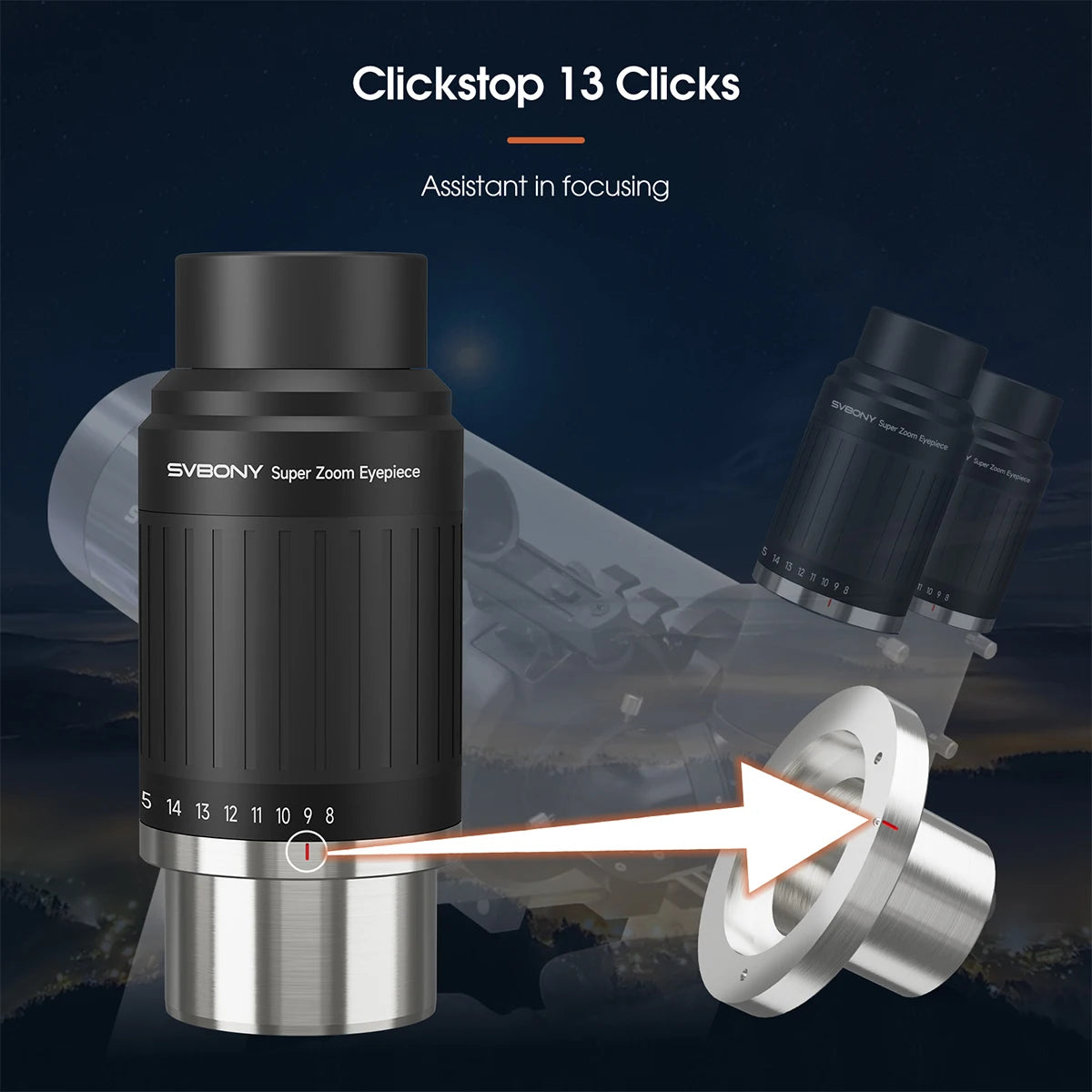 Parfocal 8-20mm Telescope Eyepiece Aspherical Optics