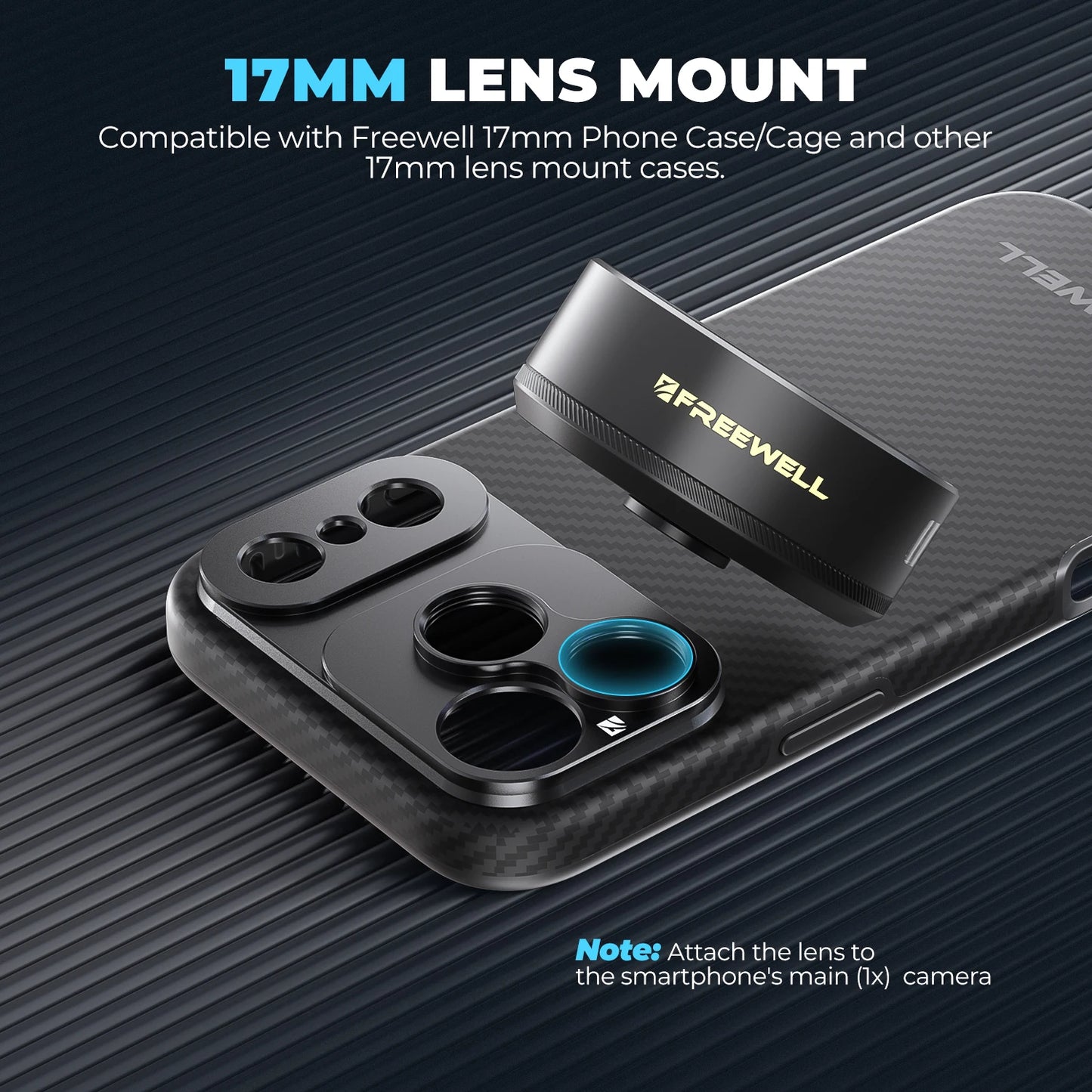 1.33X Anamorphic Phone Lens 17mm Mount Night Video