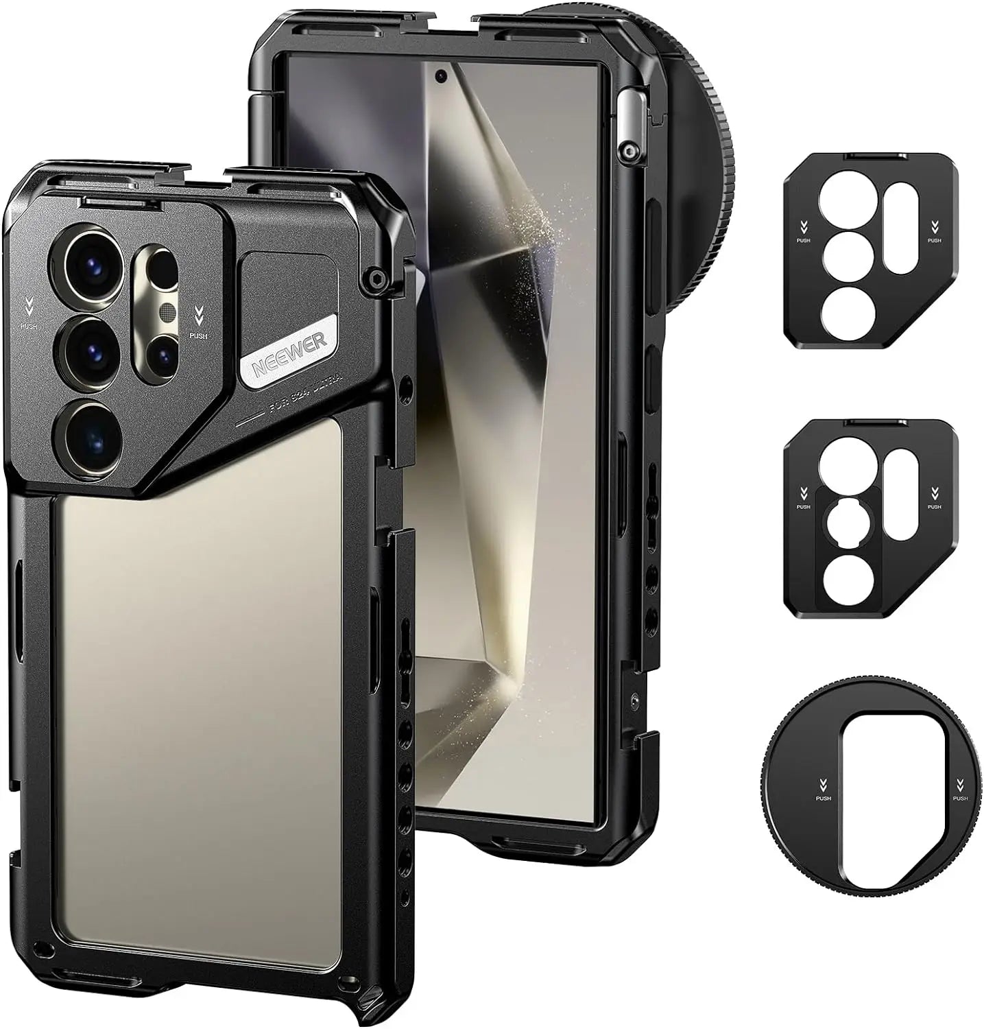 Phone Cage Video Rig with 67mm Filter Mount for S25 Ultra