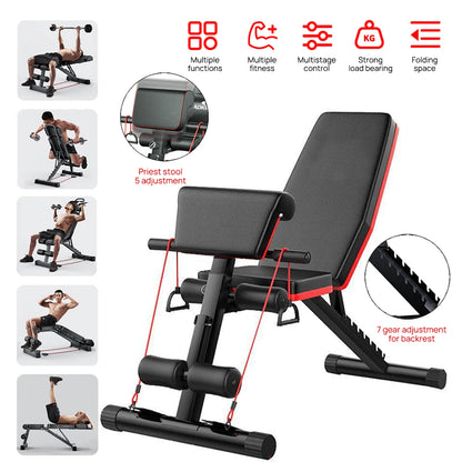 Adjustable Weight Bench Squat Rack Home Gym Equipment