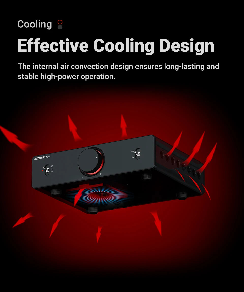300W X2 HiFi Stereo Power Amplifier with XLR RCA