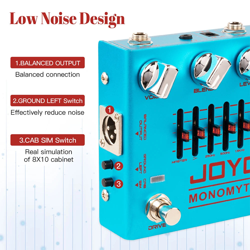 Bass Preamp Effect Pedal 6-Band Graphic EQ